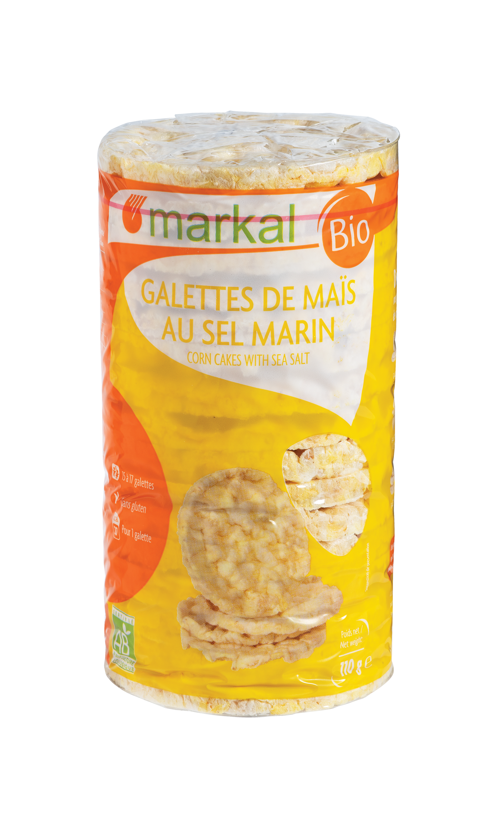 Galettes de maïs au sel marin bio - Markal