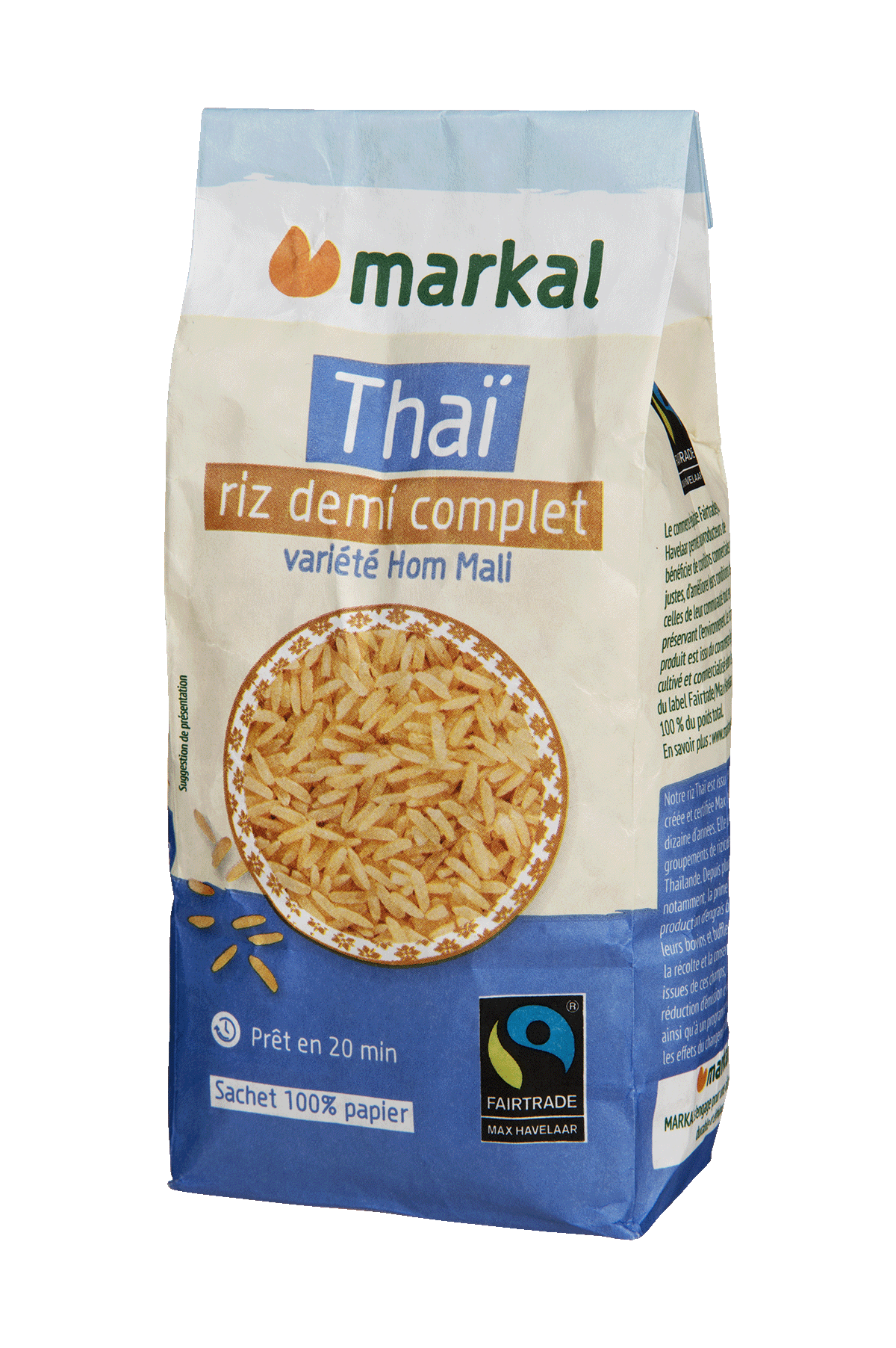 Riz thaï demi complet Fair Trade