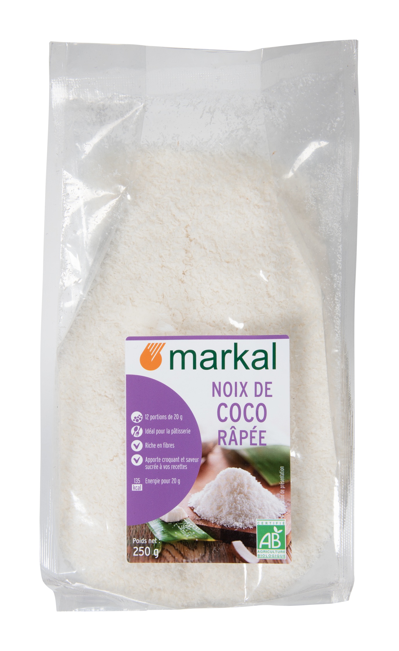 Noix de coco râpée bio - Markal