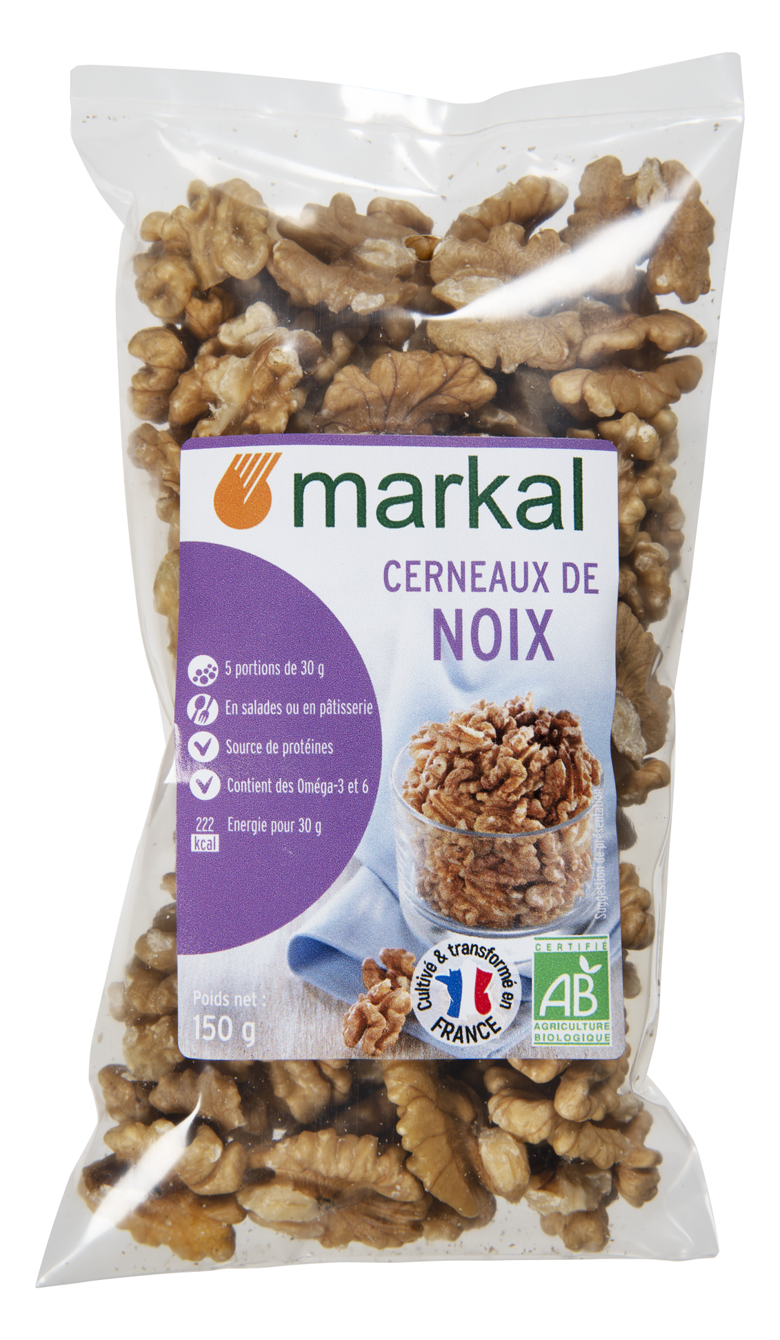 Cerneaux de noix extra Bio - Origine France - 200g