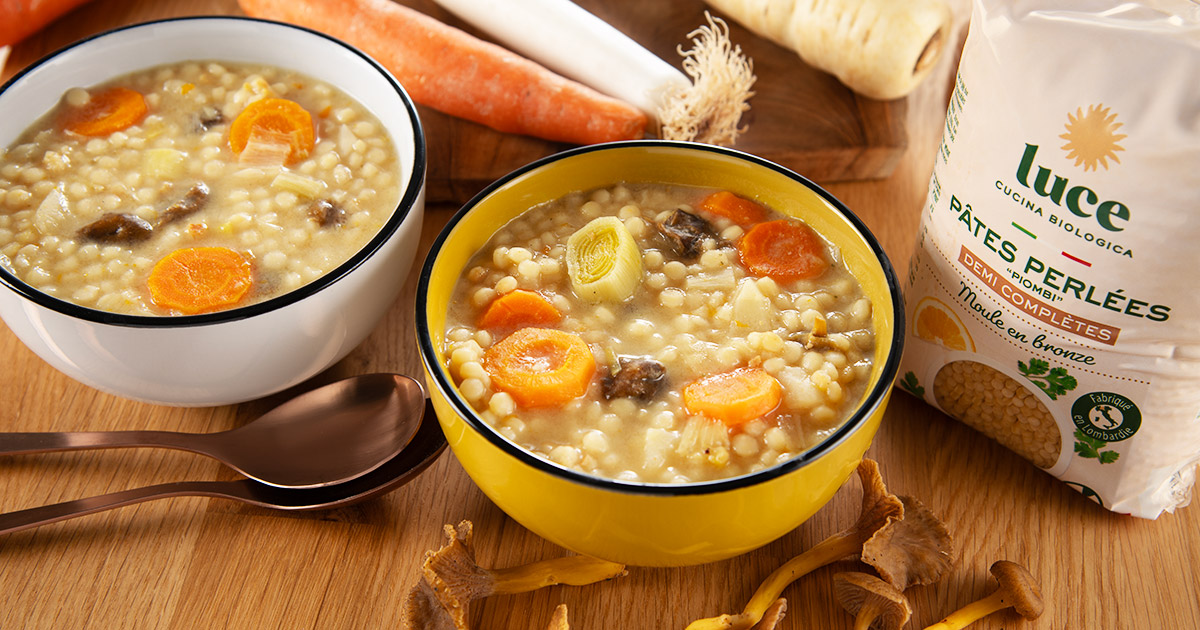 Soupe aux légumes d'hiver et piombi