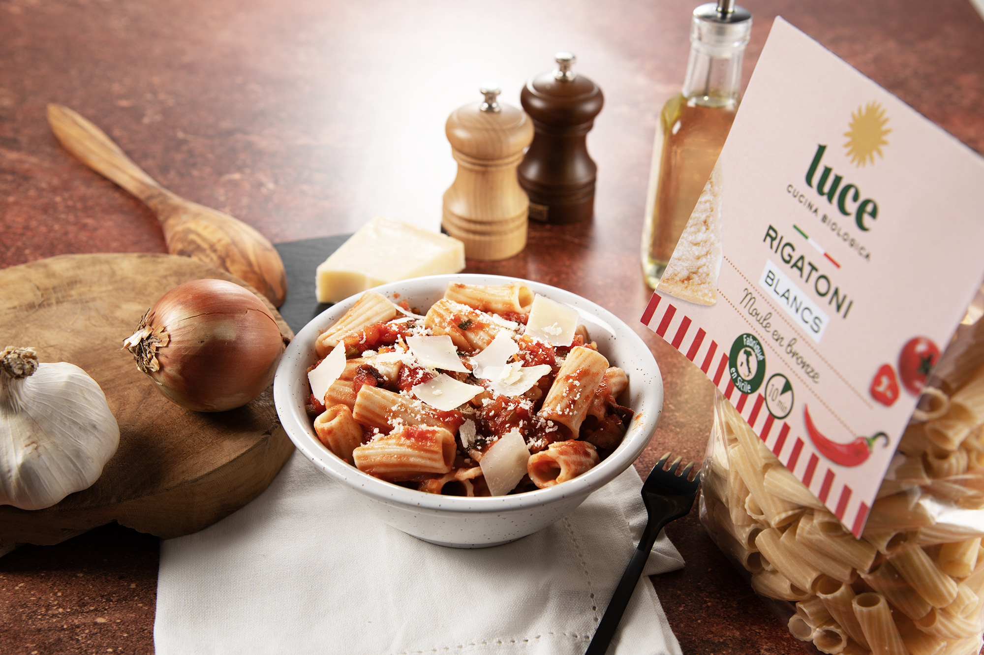 Rigatoni savoureuse all'arrabbiata